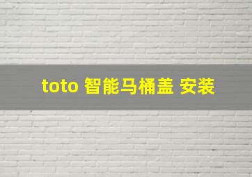 toto 智能马桶盖 安装